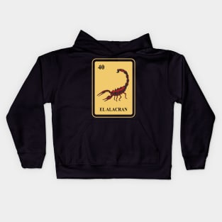 Mexican La Alacran lottery traditional Scorpion Kids Hoodie